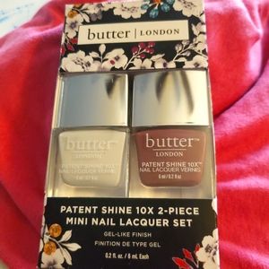 New In Box Butter London Two Pack Nail Color Cotton Buds And Toffee